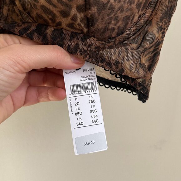 BRAND NEW - Intimissi Cheetah Bra - Picture 5 of 5